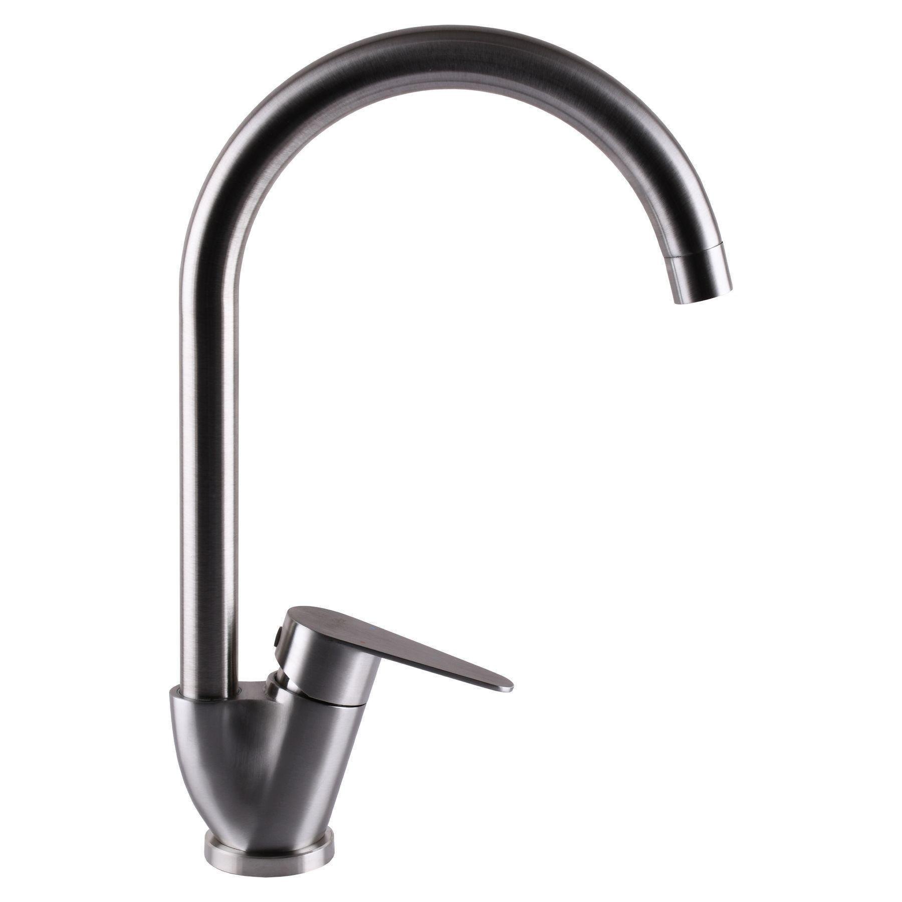 Смеситель для кухни из нержавеющей стали MixMIRA MAIN MSM-203S Сатин (20483) - фото 2 Смеситель для кухни из нержавеющей стали MixMIRA MAIN MSM-203S Сатин (20483) - фото 2