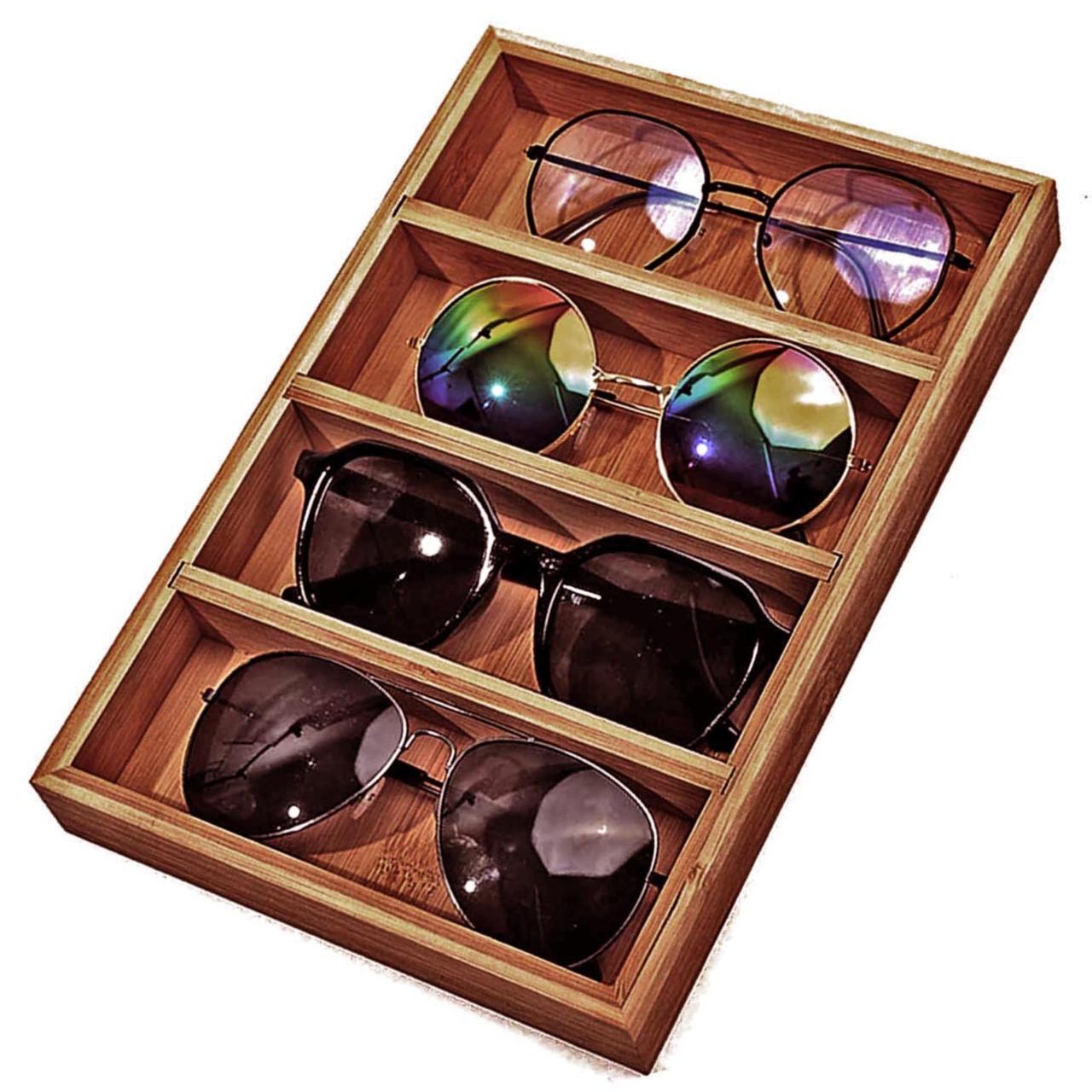 Органайзер для очков из дерева Иджеван 4 Шафран (ОЧК-405706)
