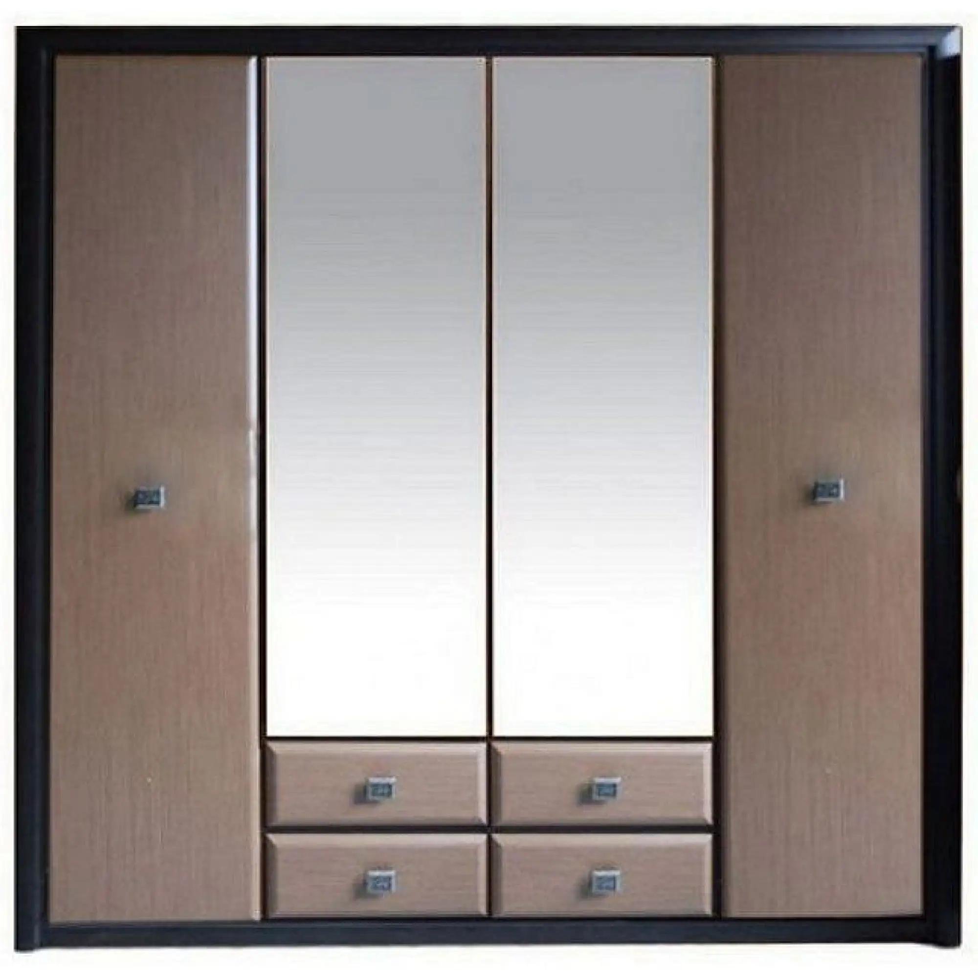 Шафа з дзеркалом Гербор Коен МДФ SZF4D2S Венге магія/Штрокс темний (GRB-1423) - фото 4 Шафа з дзеркалом Гербор Коен МДФ SZF4D2S Венге магія/Штрокс темний (GRB-1423) - фото 4