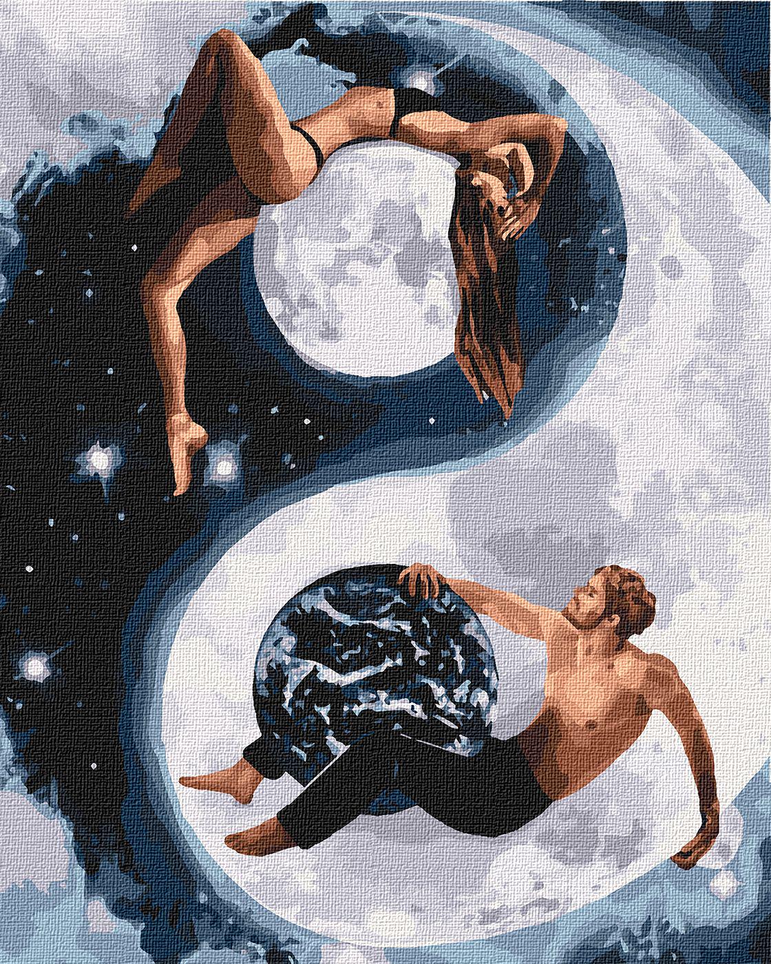 Картина за номерами Ідейка Інь та янь 40х50 (KHO4620)