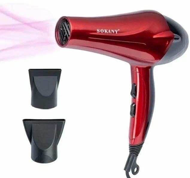 Фен для волос Sokany SK-2211 с насадками и ионизацией (17945699)