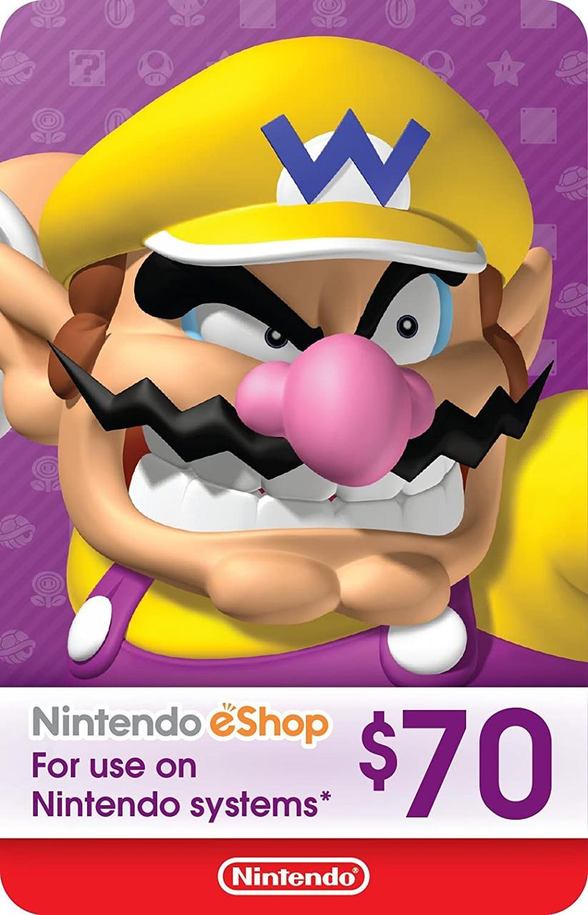 Карта Nintendo eShop Card $70 USA