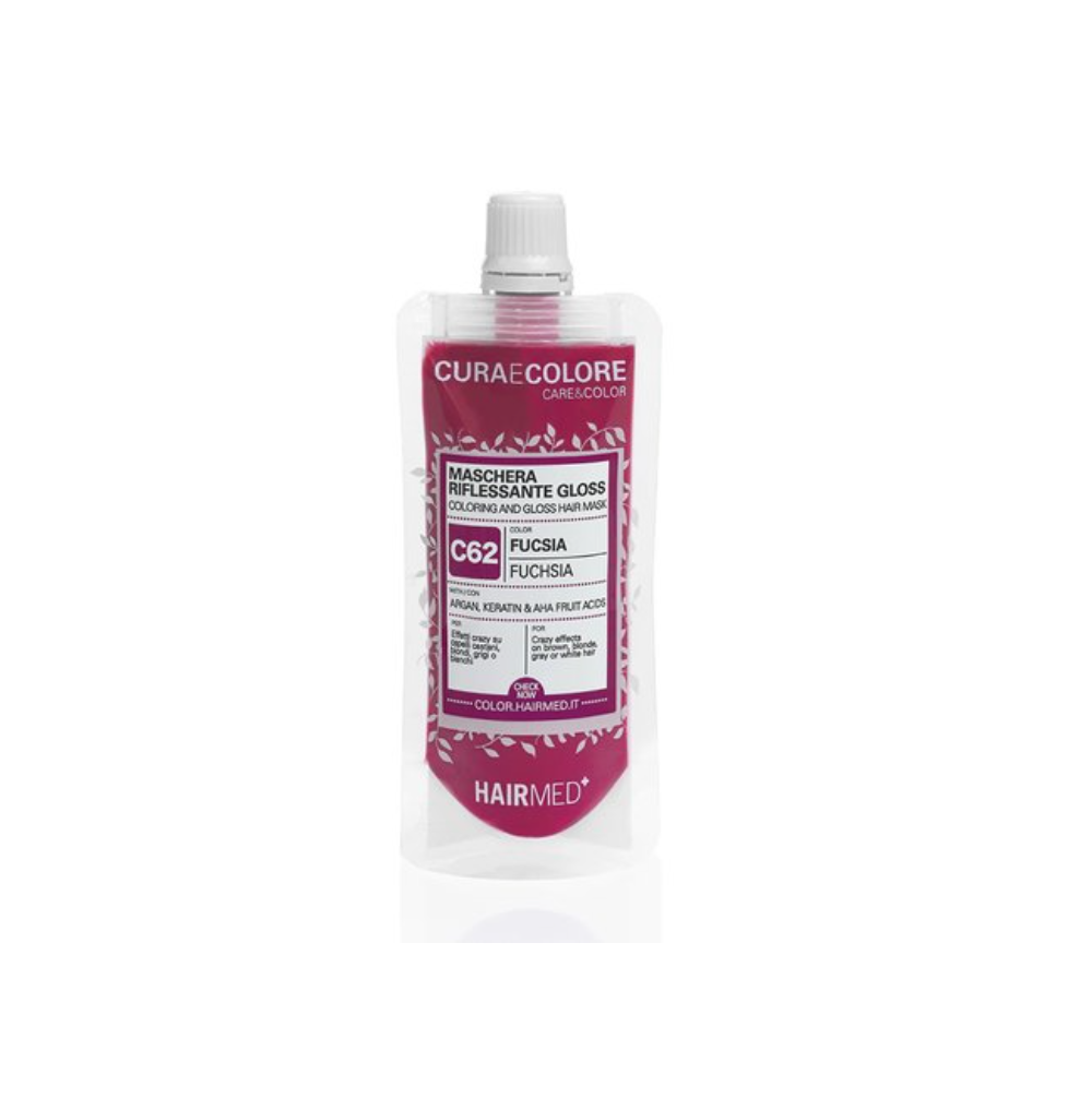 Тонувальна маска HAIRMED Coloring And Gloss Hair Mask Fuchsia 40 мл