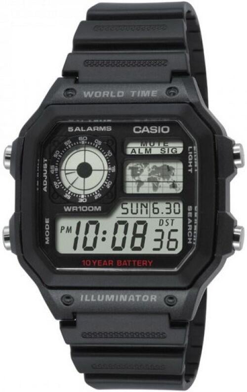 Наручний годинник чоловічий Casio AE-1200WH-1AVEF (107496)