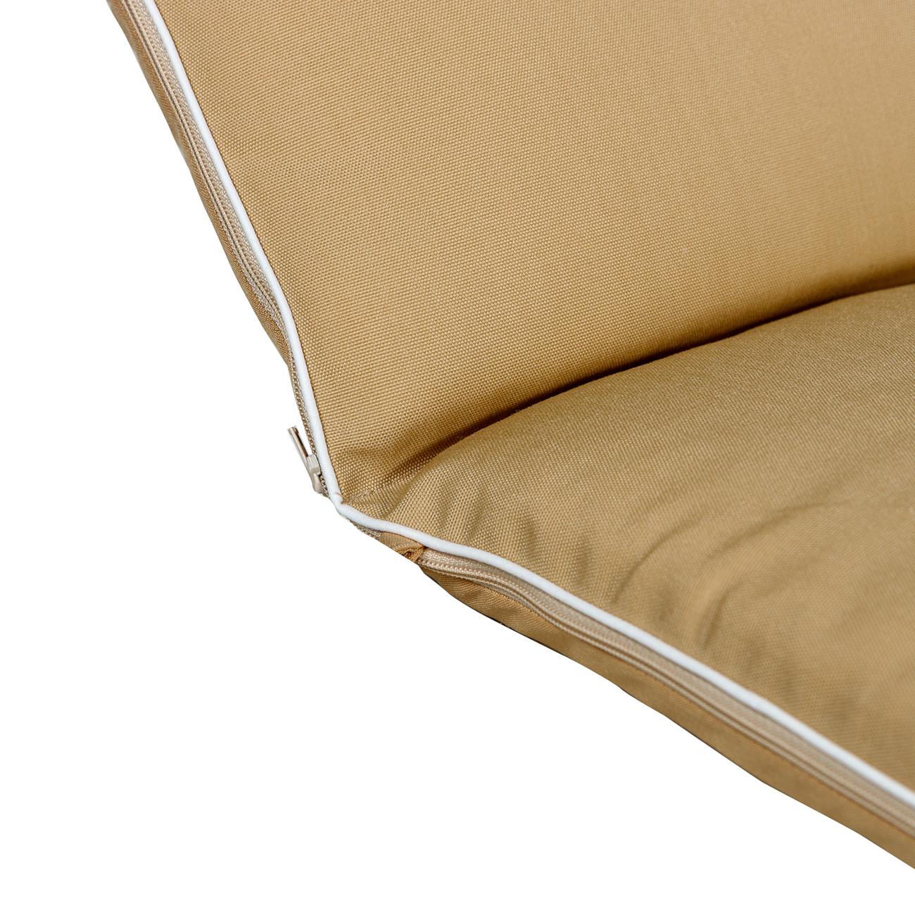 Матрас для шезлонга Ost-Fran TRIO тексилк 189x58x5 см Темно-бежевый 2733 (3903) - фото 3