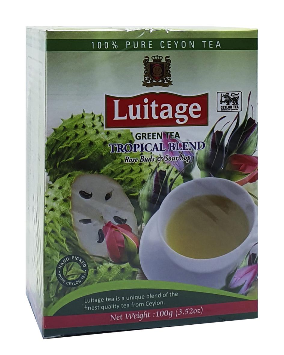 Чай Luitage Green Tea Rose Buds & Soursop зеленый с саусепом и бутонами розы 100 г (52453)