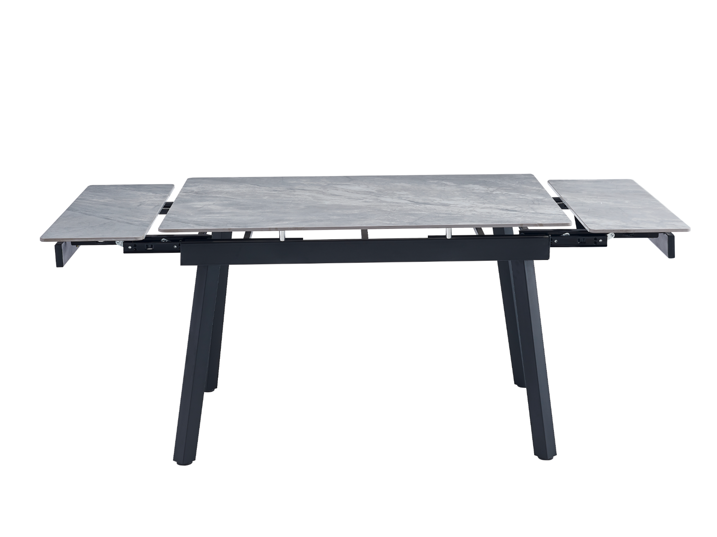 Стол обеденный раздвижной Vetro Mebel 1200-1800x850x760 мм Ребекка грей/Черный (TМ-88-1) - фото 3 Стол обеденный раздвижной Vetro Mebel 1200-1800x850x760 мм Ребекка грей/Черный (TМ-88-1) - фото 3