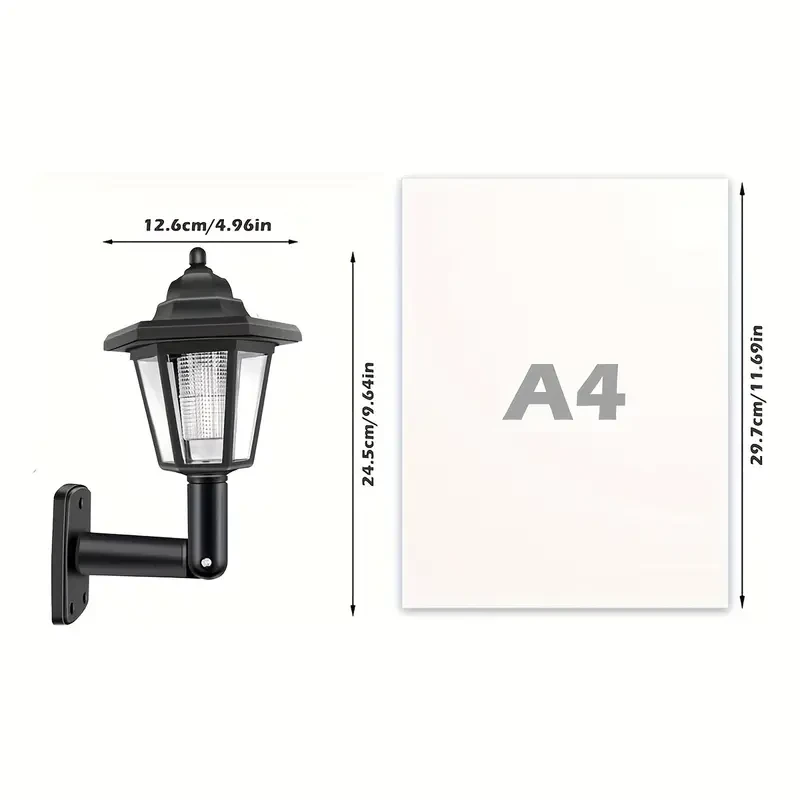 Фонарь-светильник уличный Ретро LED настенный на солнечной батарее (2721928082) - фото 2