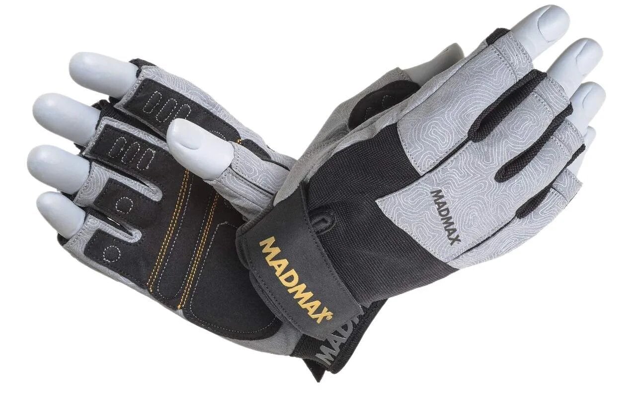 Перчатки для зала и фитнеса Mad Max Damasteel Workout Gloves MFG-871 XXL Серо-черный