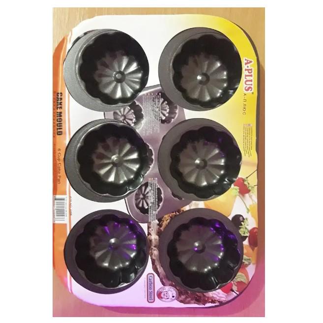 Форма для кексов и маффинов A-PLUS 2096 фигурная 6 ячеек - фото 2 Форма для кексов и маффинов A-PLUS 2096 фигурная 6 ячеек - фото 2