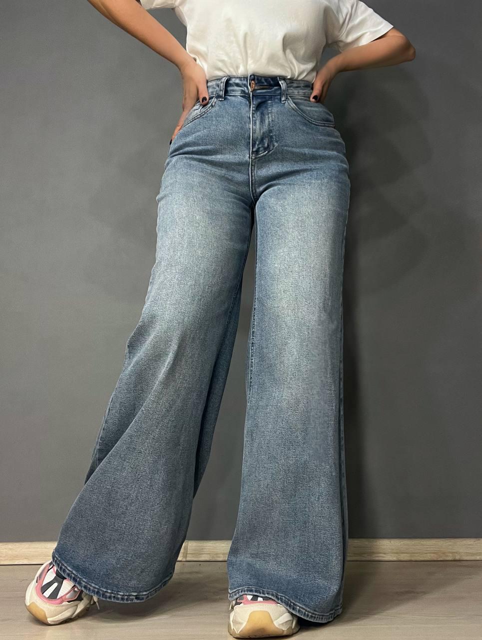 Джинсы женские Allure 6701 клеш р. 31 Синий (26675087) - фото 7