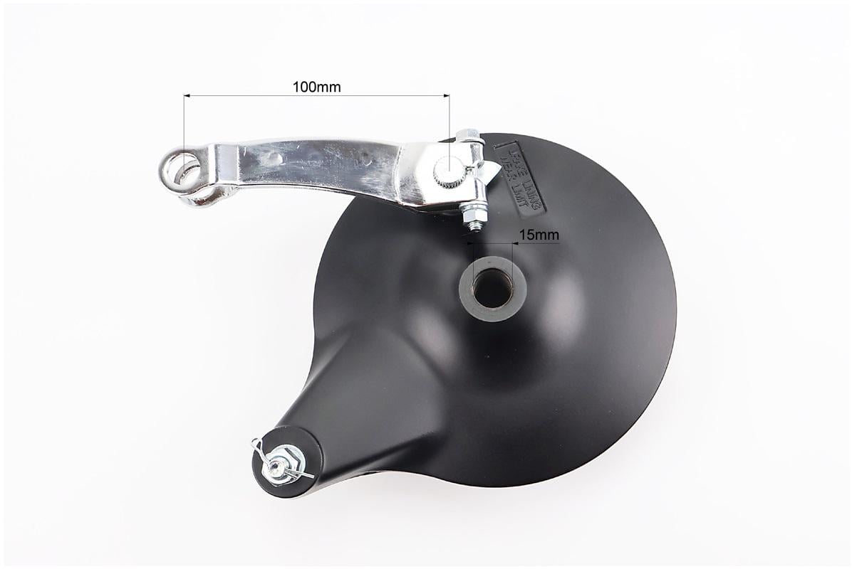 Панель тормозная задняя с колодками к мотоциклу Viper-Zongshen ZS200A-2 барабан 129 мм в сборе (210266)