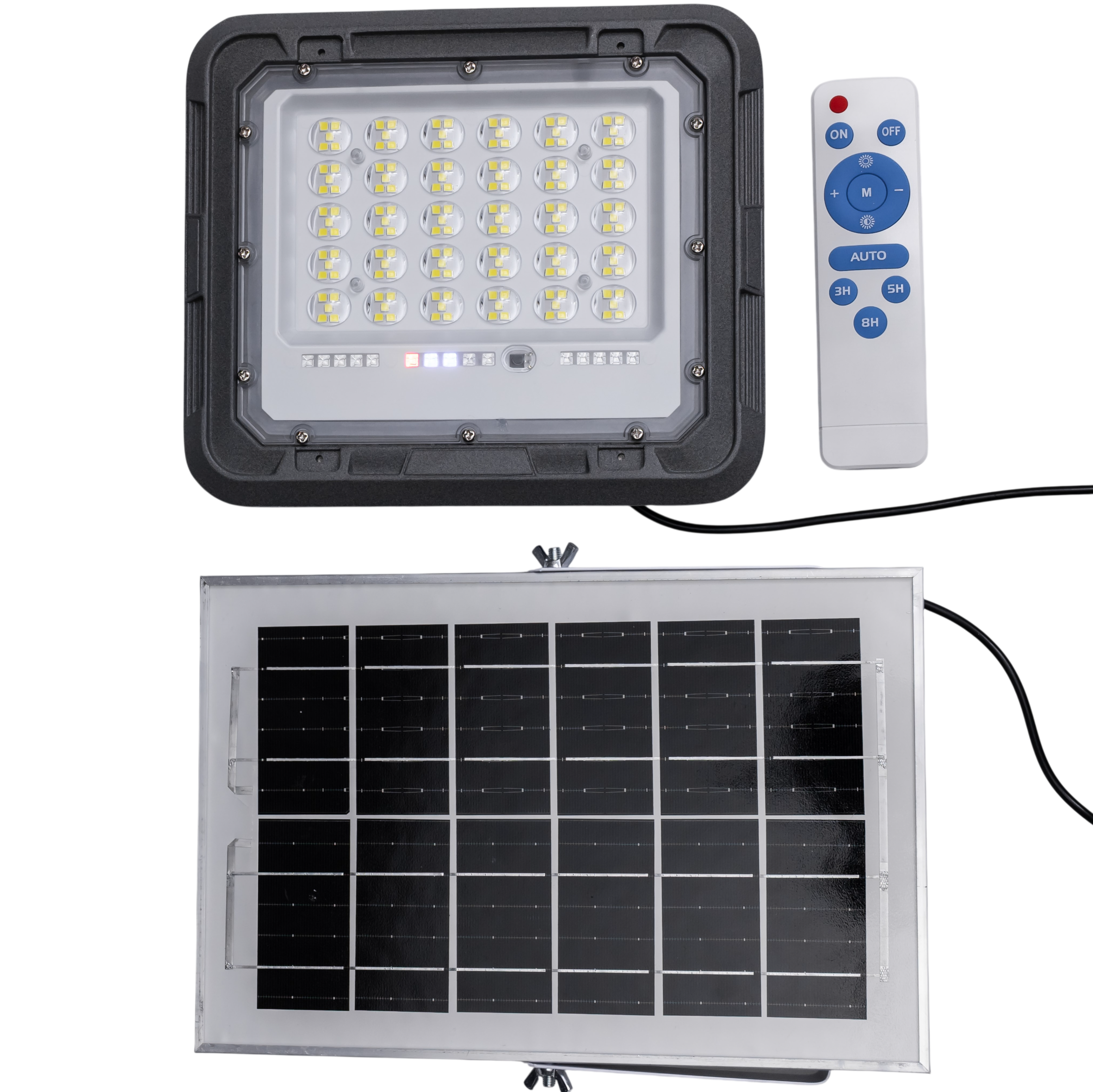 Прожектор светодиодный уличный 150 LED 100 Вт с солнечной панелью (HP-5-69)