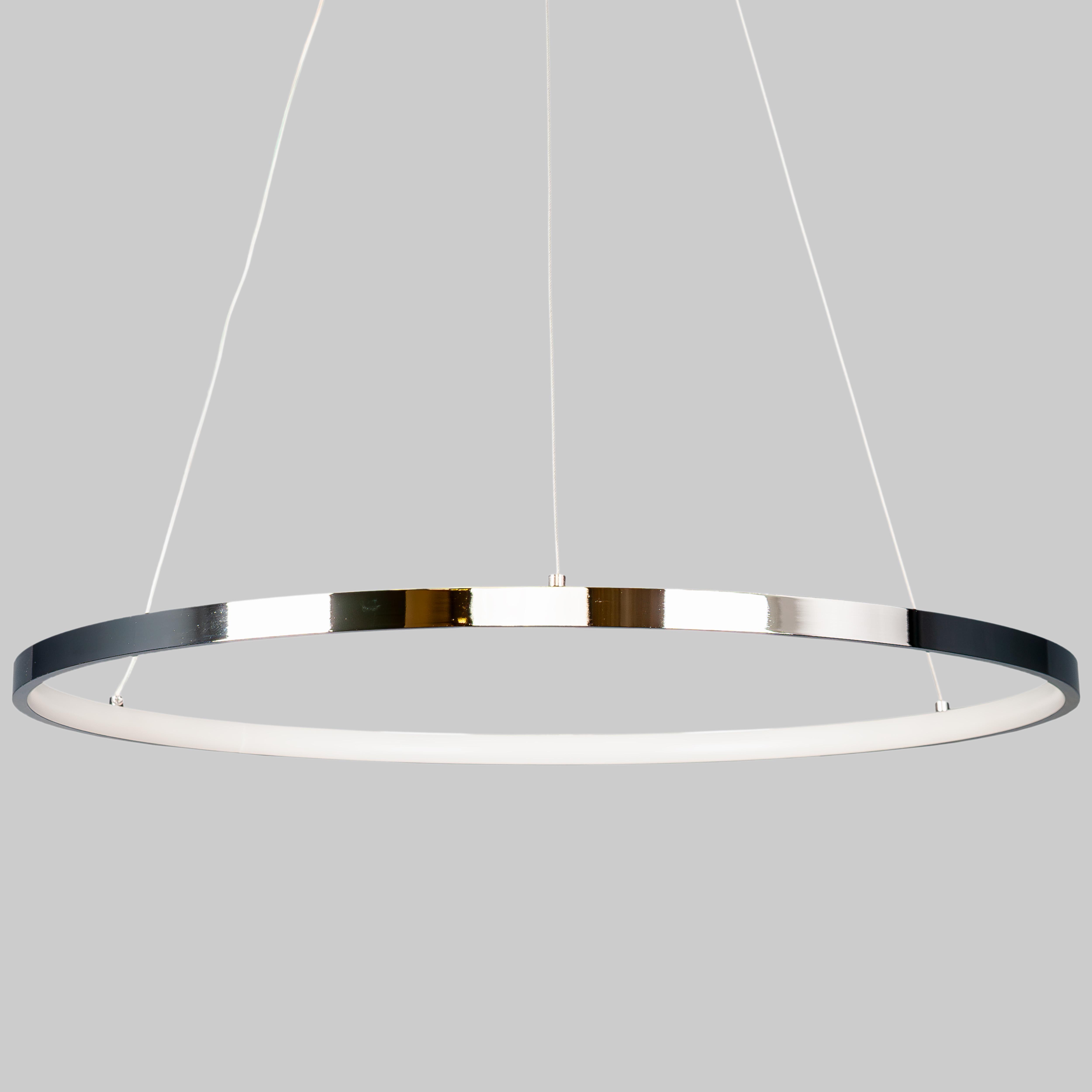 Люстра Circle кольцевая 40W 60 см Серебряный/Хром (52-9832-1 CHROME)