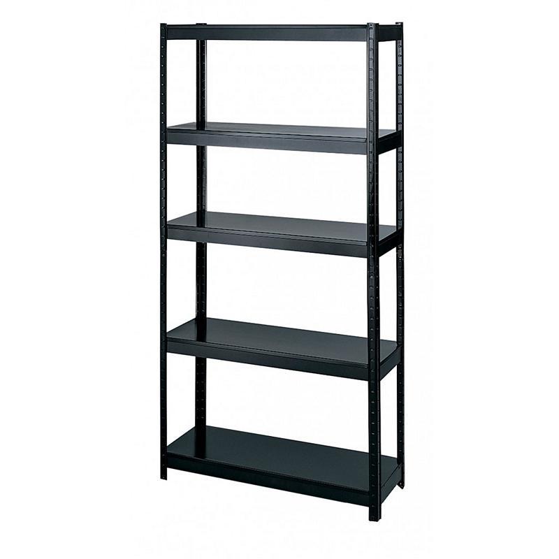 Стеллаж металлический БОНА Оптима 180х90х40 см 5 полок ЛМДФ Черный (348502) Стеллаж металлический БОНА Оптима 180х90х40 см 5 полок ЛМДФ Черный (348502)