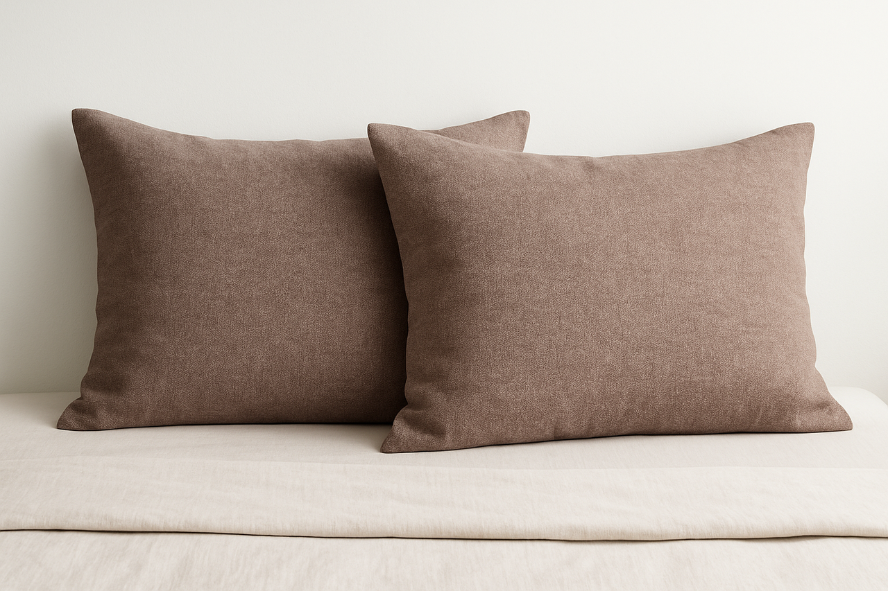 Наволочка из бязи Однотонный 50х70 см 2 шт. Коричневий (G-26021/x50/5.25) - фото 1