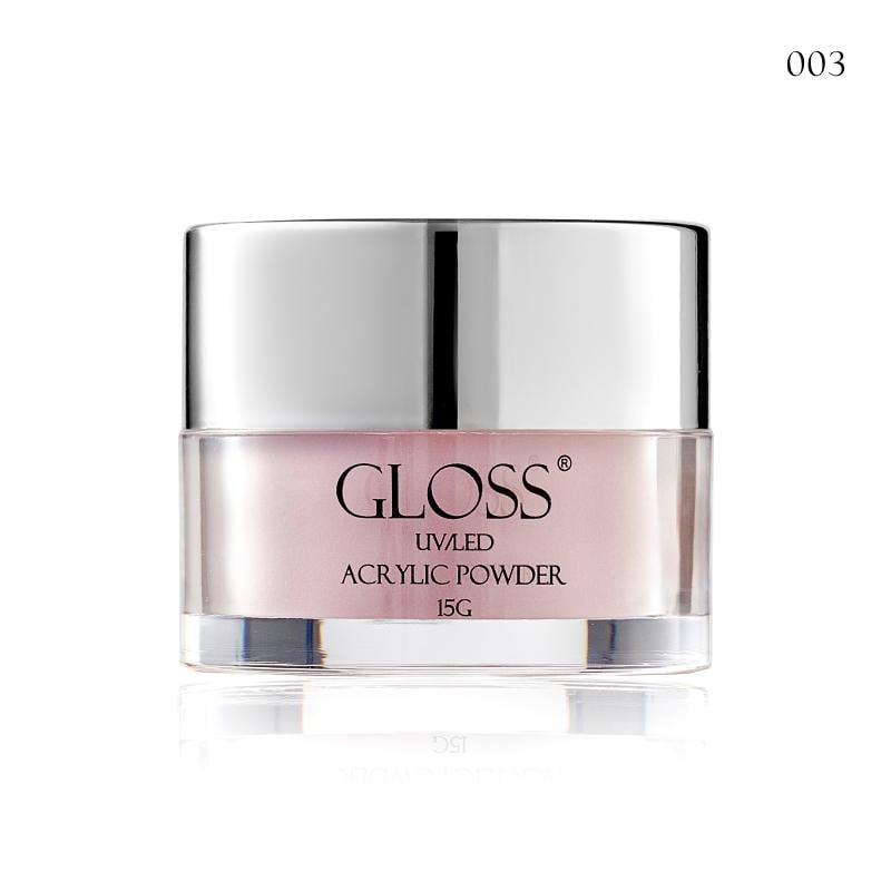 Пудра акриловая GLOSS COMPANY Acrylic Powder 15 г Розовый 003 (28303)