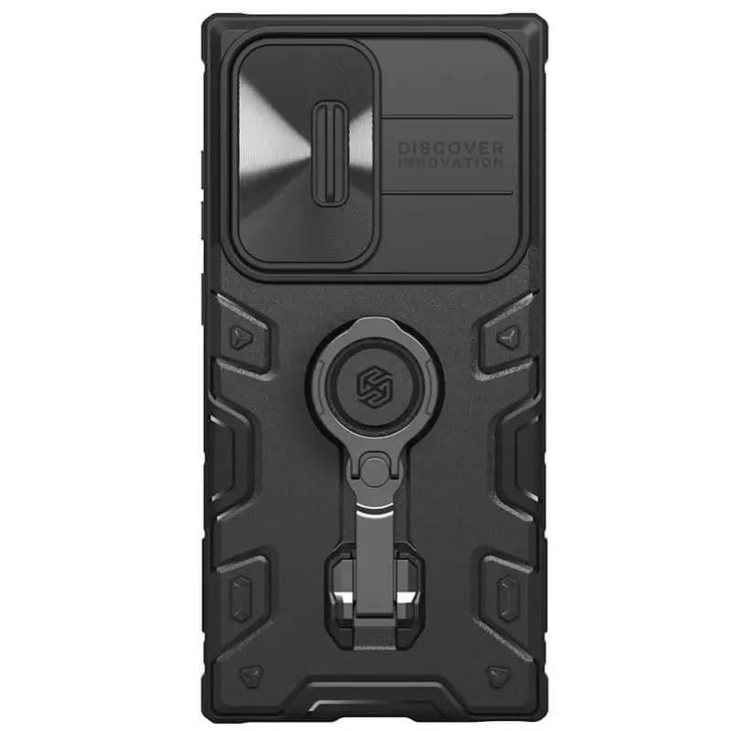 Протиударний TPU+PC чохол Nillkin CamShield Armor Pro NL (шторка на камеру) для Samsung Galaxy S23 Ultra Чорний - фото 2