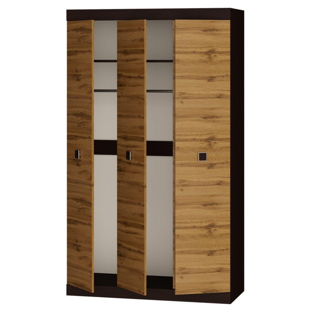 Шафа Еверест Соната-1200 3-х дверна 1200х500х2050 мм Венге/Крафт золотий (ЕВ20223) Шафа Еверест Соната-1200 3-х дверна 1200х500х2050 мм Венге/Крафт золотий (ЕВ20223)