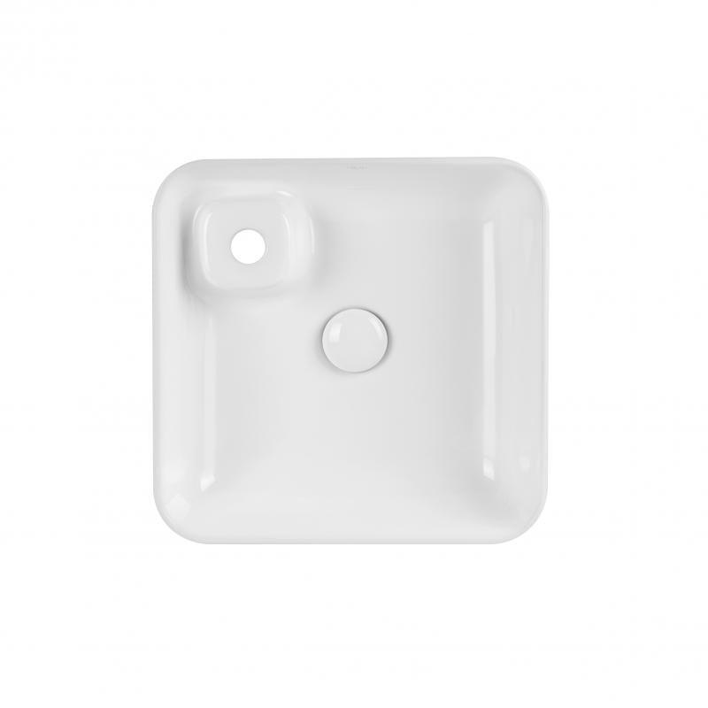 Раковина-чаша Q-tap с донным клапаном Stork White  QT1511A057TW