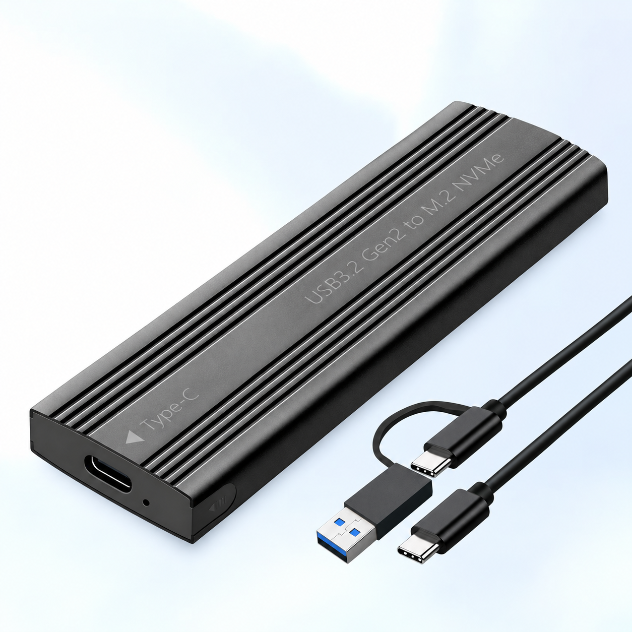 Внешний карман Shuole TP300 для M.2 NVMe 2230 2242 2260 2280 USB-C 10 Гбит/с