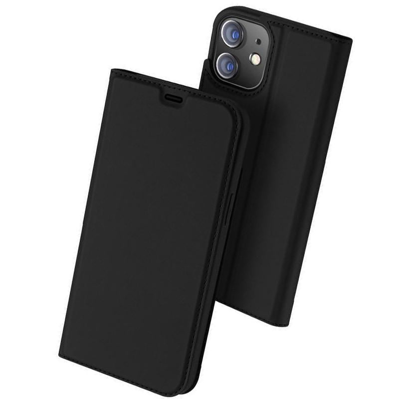 Противоударный чехол-книжка Dux Ducis с карманом для визиток для Apple iPhone 11 (6.1") Черный