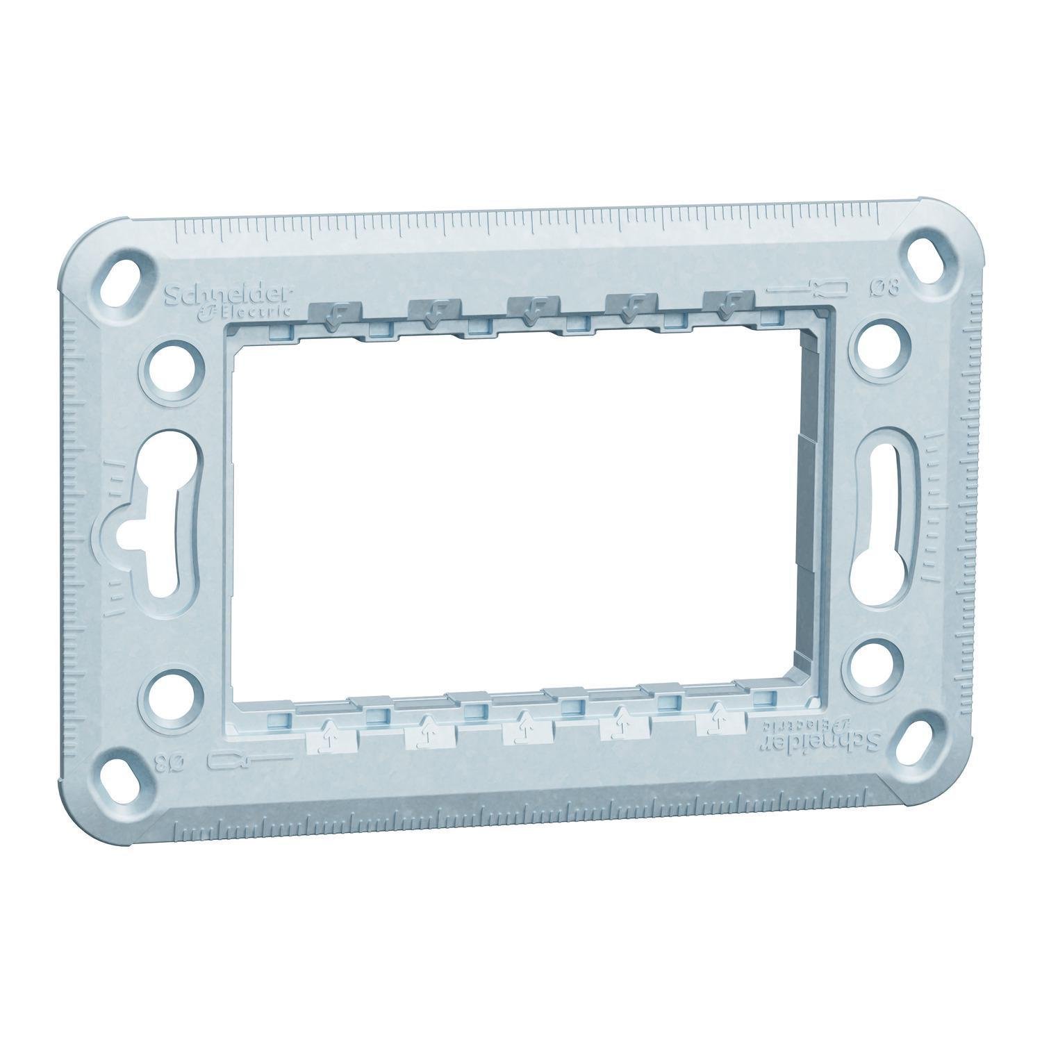 Суппорт Schneider Electric Zamak Unica 3 модуля (NU7103)