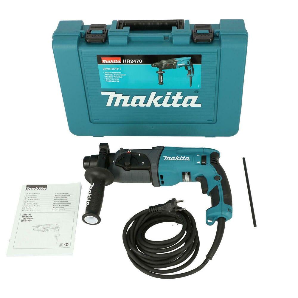 Сетевой перфоратор Makita HR2470 (SDS-Plus, 780 Вт) + кейс (4483)