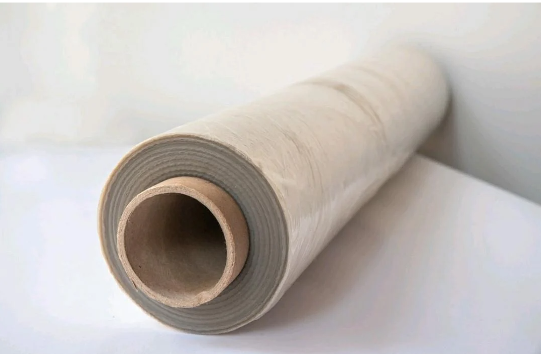 Стретч пленка вторичная 50 см х 200 м 20 мкр 1,5 кг Прозрачный/Черный