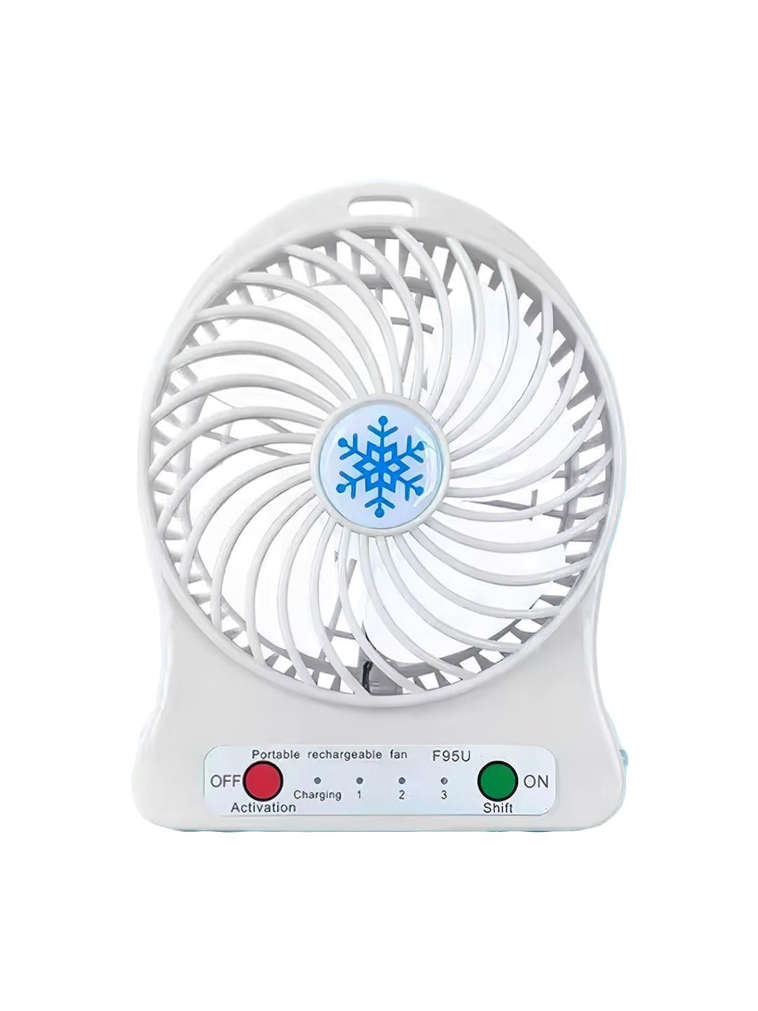 Вентилятор настольный Mini Fan USB аккумуляторный Белый (480b68e8)