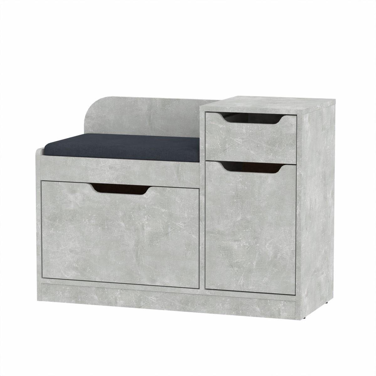 Тумба під взуття Компаніт SC-12 90х38х66 см Ательє світлий (28307773) - фото 1 Тумба під взуття Компаніт SC-12 90х38х66 см Ательє світлий (28307773) - фото 1