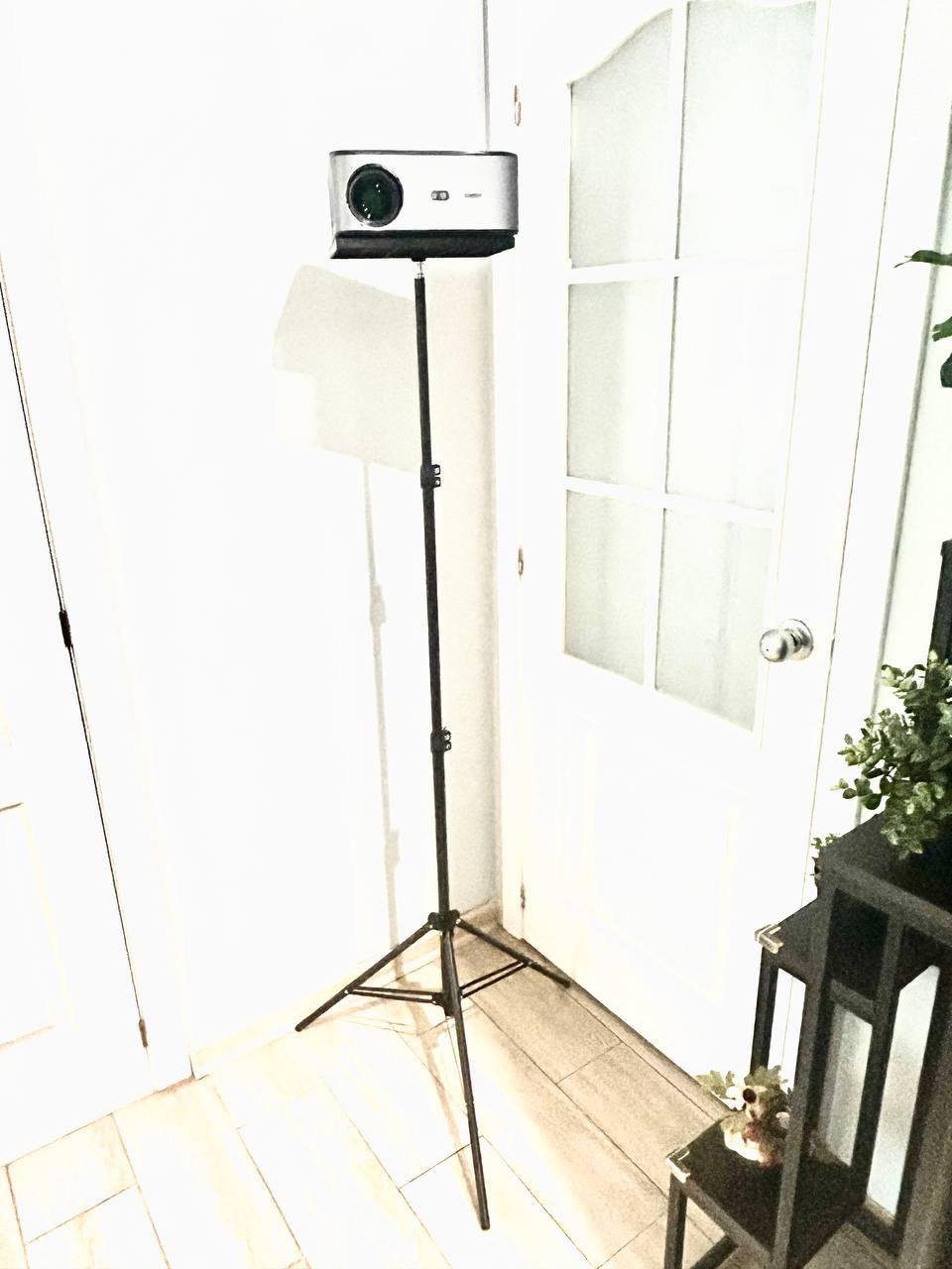 Комплект Тренога усиленная 60-200 см с полкой под треногу 25х18 см Черный - фото 7