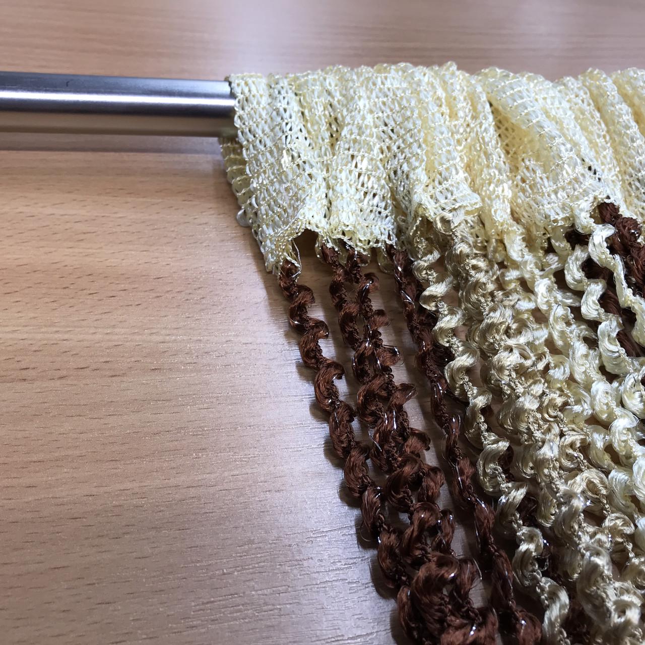 Штори-спіралі Коричневий/Золотий/Бежевий (NS-302) - фото 6 Штори-спіралі Коричневий/Золотий/Бежевий (NS-302) - фото 6