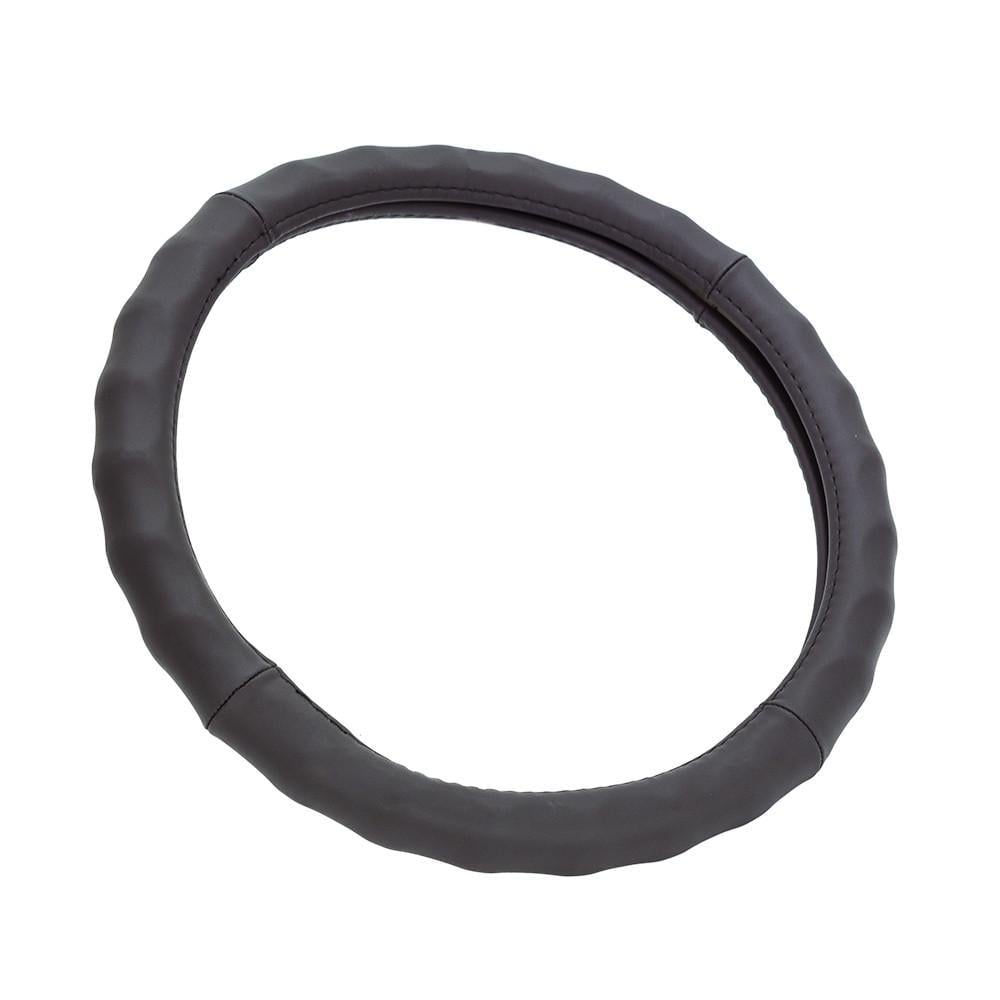 Чохол на кермо з шладкої шкіри Elegant Plus масажер М Чорний (EL 105631) Чохол на кермо з шладкої шкіри Elegant Plus масажер М Чорний (EL 105631)