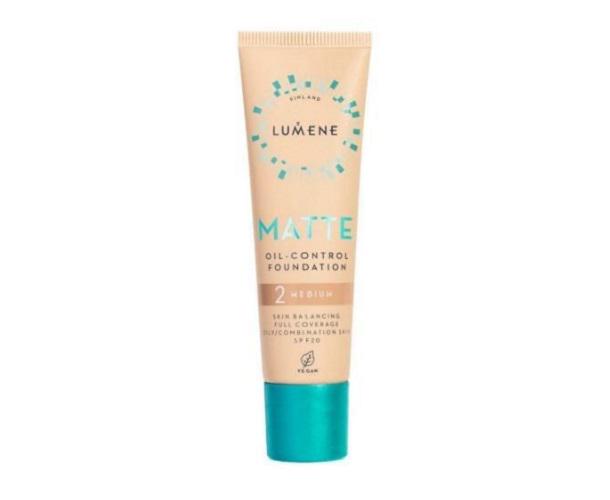 Тональная основа матирующая Lumene Matte Oil-control Foundation SPF 20 2 medium 30 мл (2483392456)