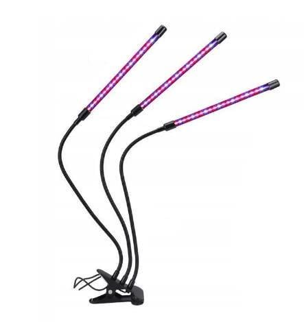 Фітолампа для рослин повного спектру LED 3 гілки для фотосинтезу Фіолетовий (33242164)