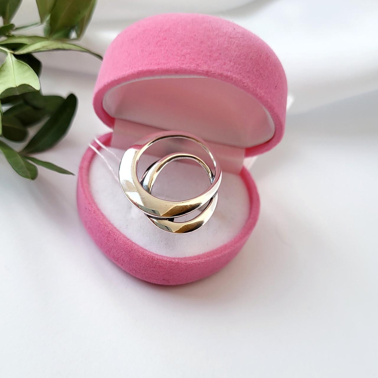 Кольцо серебряное женское без камней р. 18,5 925 пробы 4,11 г (10207)