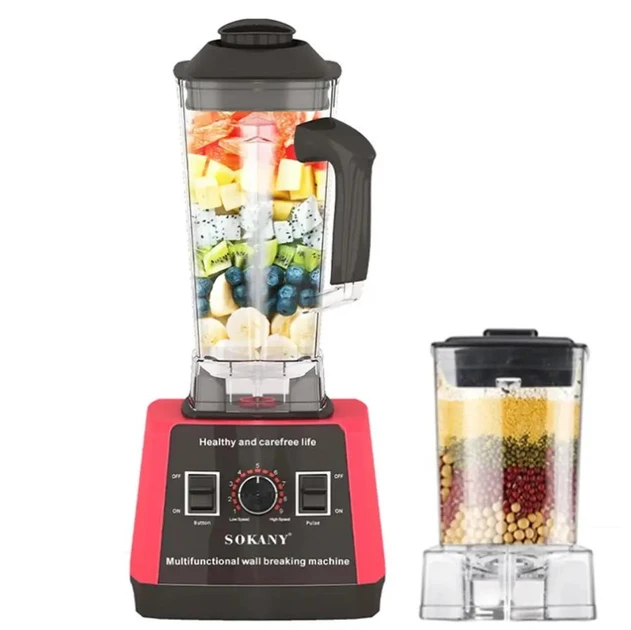 Блендер многофункциональный Sokany SK-666 5000 Вт 2,5 л (23975804) - фото 8 Блендер многофункциональный Sokany SK-666 5000 Вт 2,5 л (23975804) - фото 8