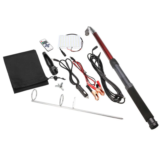 Удочка телескопическая с LED фонарем (01343)