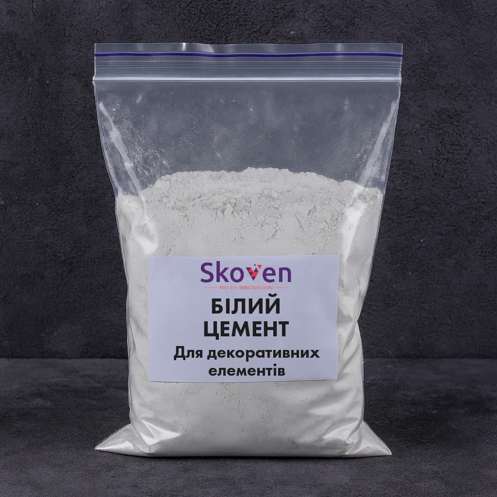 Цемент для литья декоративных элементов Skoven 1 кг Белый (30766553) - фото 2