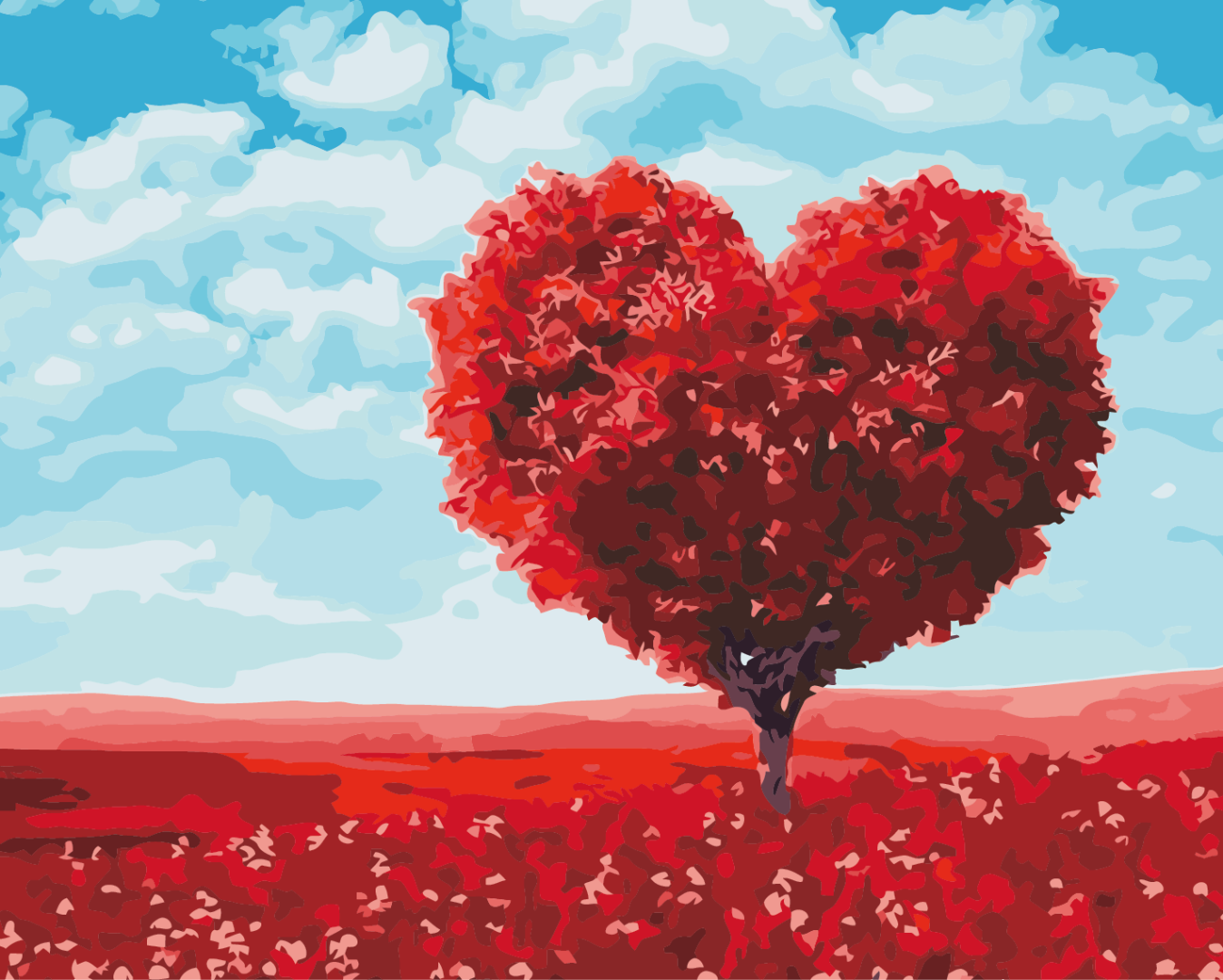 Картина по номерам Brushme Сердце природы 40x50 см (BS52254)