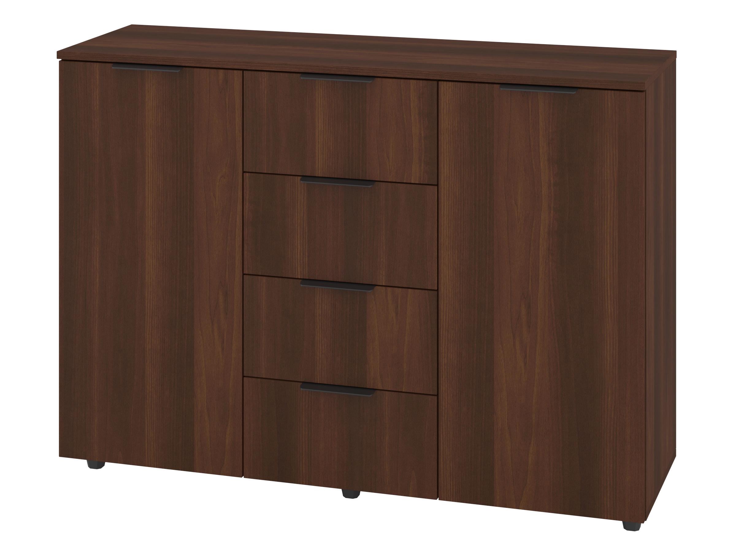 Комод з шухлядами PEHOTIN К-4+2А ДСП 120х38х87,5 см Горіх (PN-100637)