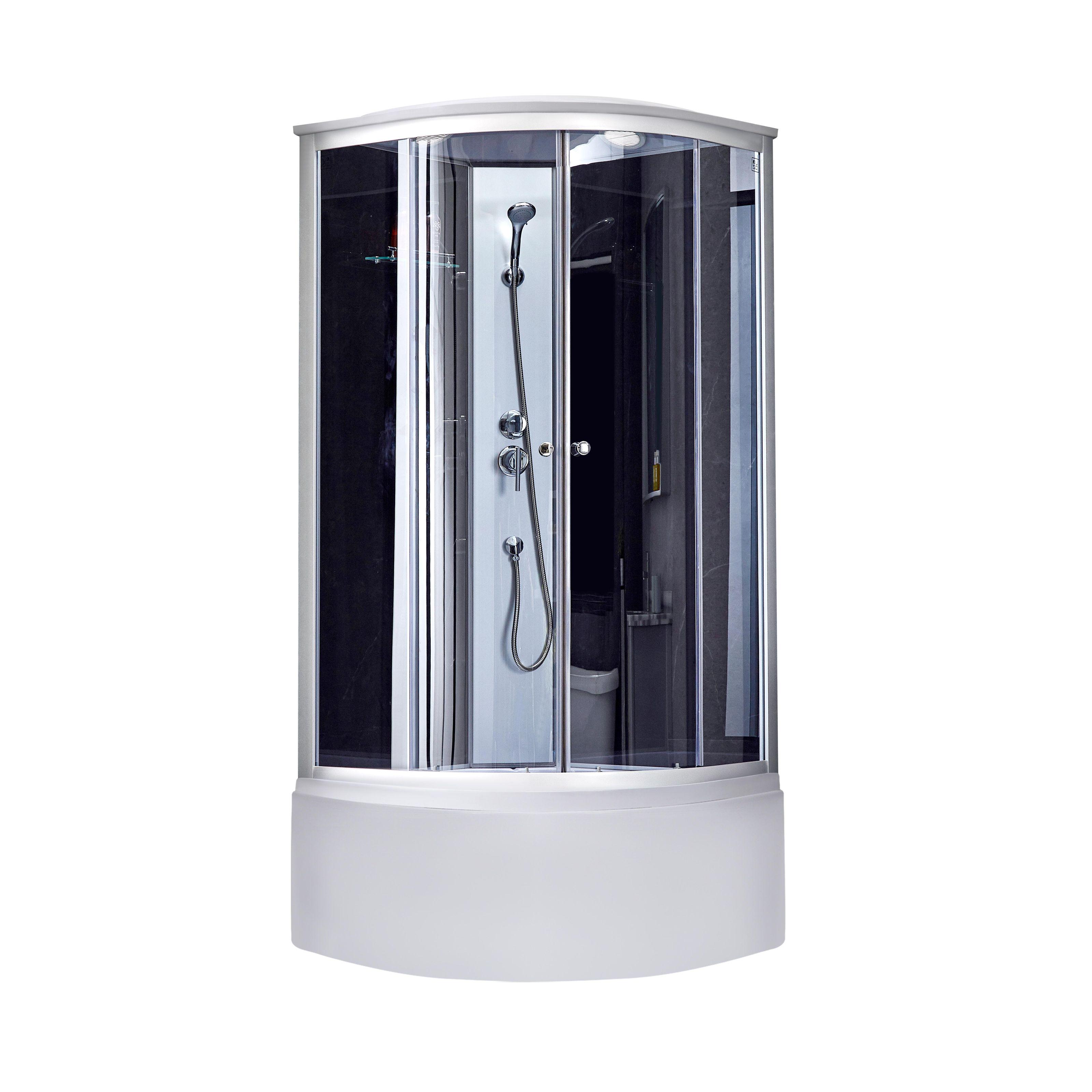 Душовий бокс Lidz Tani LTSB8080SATHIGHGRSET 80x80x230 см Сатин (125809)