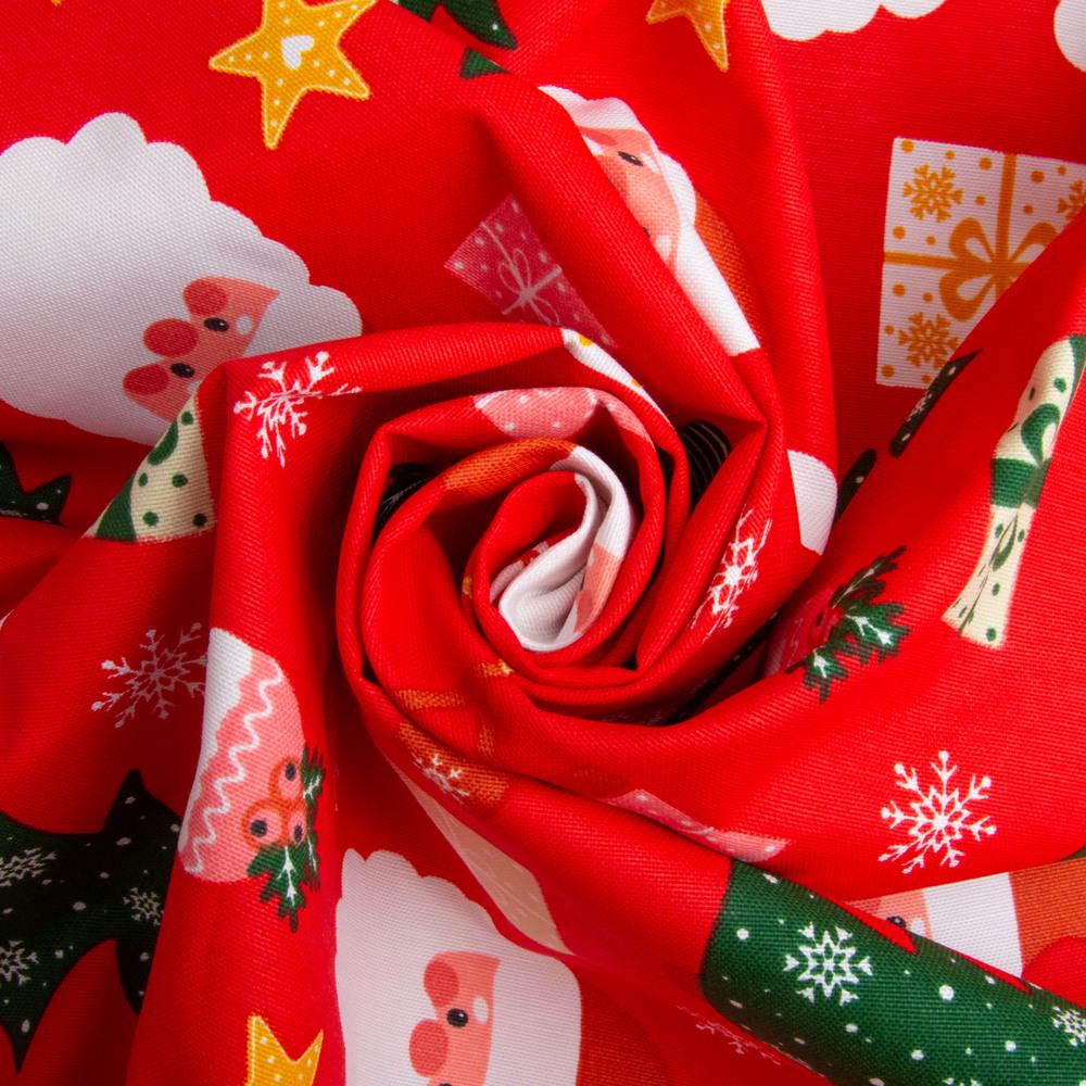 Тканина декоративна скатерна Санта бавовна з водовідштовхувальним просоченням 220 гр/м2 180 см Червоний (26933) - фото 2 Тканина декоративна скатерна Санта бавовна з водовідштовхувальним просоченням 220 гр/м2 180 см Червоний (26933) - фото 2