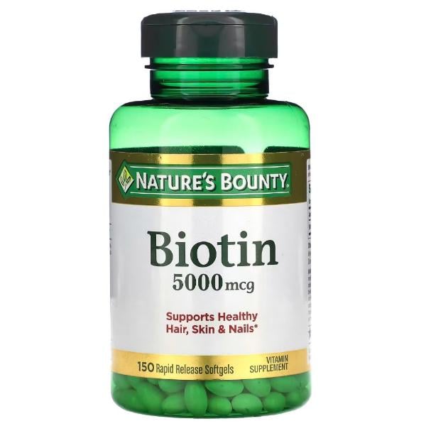 Біотин Nature's Bounty Biotin 5000 мкг 150 капс. (000021674)