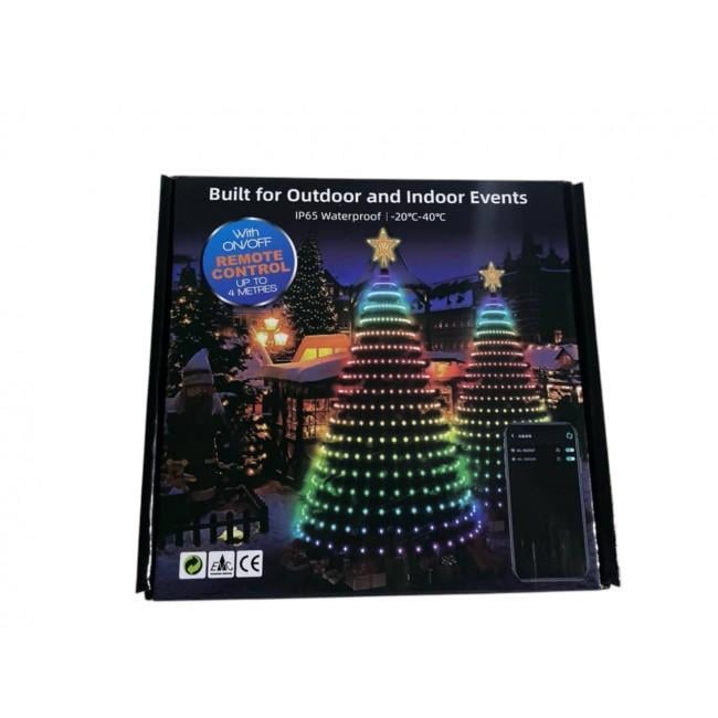 Гірлянда кінський хвіст на ялинку UKC 200 LED/10 ліній керування телефоном та пультом USB 2 м Зелений провід (10118) - фото 4 Гірлянда кінський хвіст на ялинку UKC 200 LED/10 ліній керування телефоном та пультом USB 2 м Зелений провід (10118) - фото 4