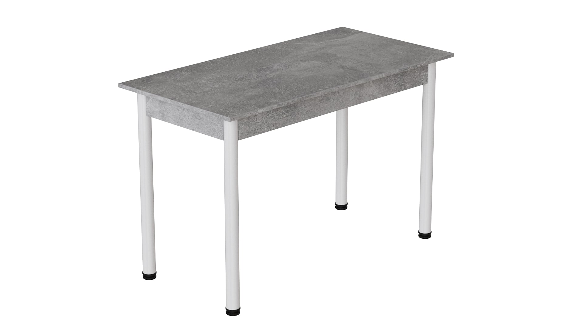 Стол кухонный Ferrum-decor Бенита ДСП 16 мм 75x120x60 см Белый/Бетон (BEN0028)