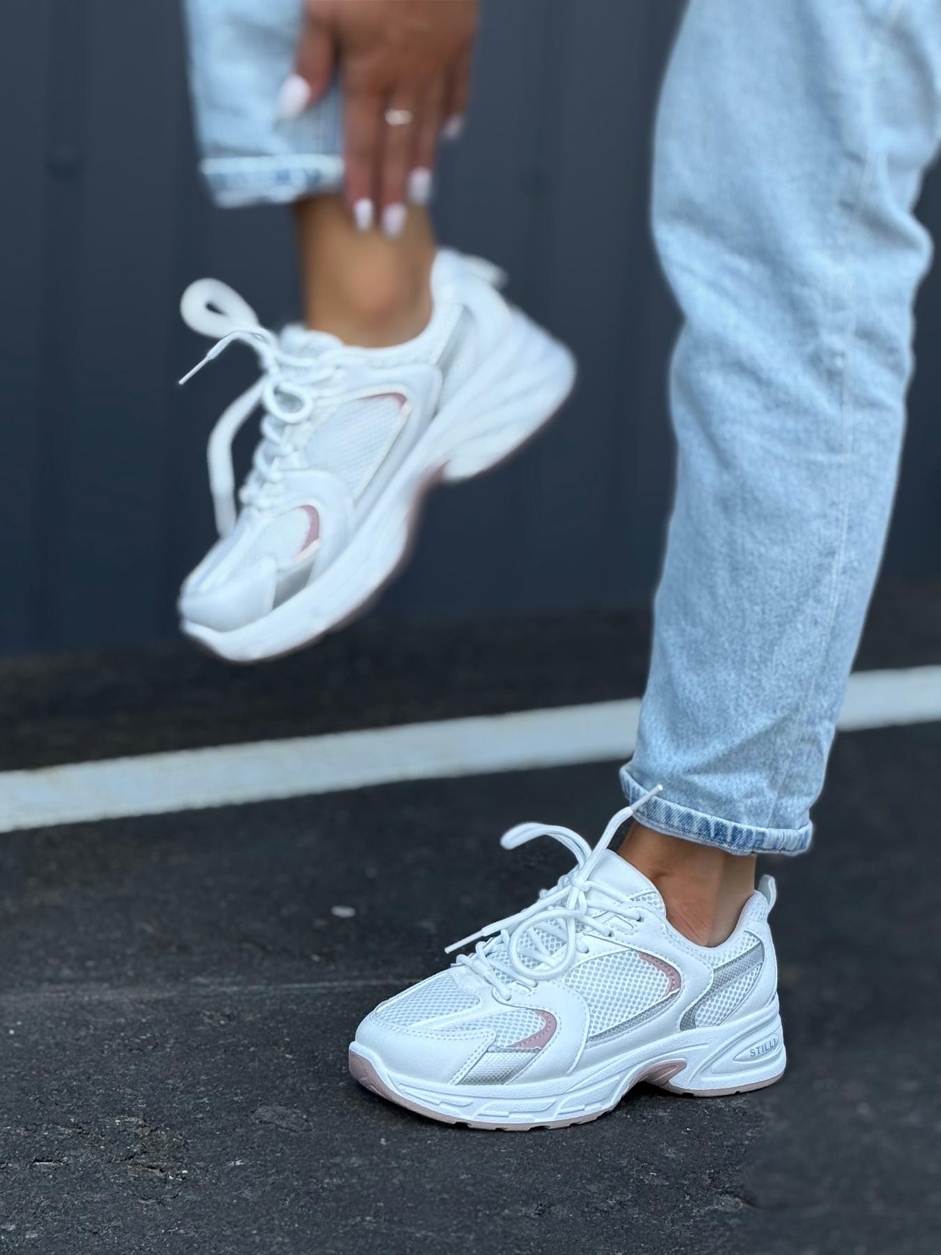 Кроссовки женские пресс кожа р. 40 Белый (4329540s5) - фото 2 Кроссовки женские пресс кожа р. 40 Белый (4329540s5) - фото 2