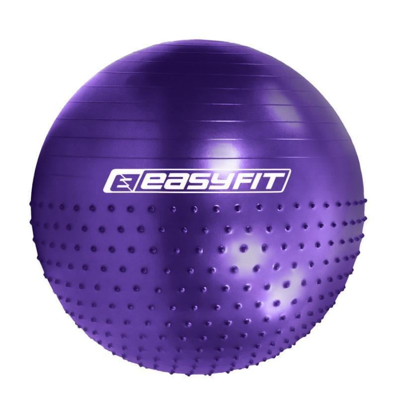 Фитбол полумассажный EasyFit Hybrid 75 см Фиолетовый (EF-3012-V) Фитбол полумассажный EasyFit Hybrid 75 см Фиолетовый (EF-3012-V)