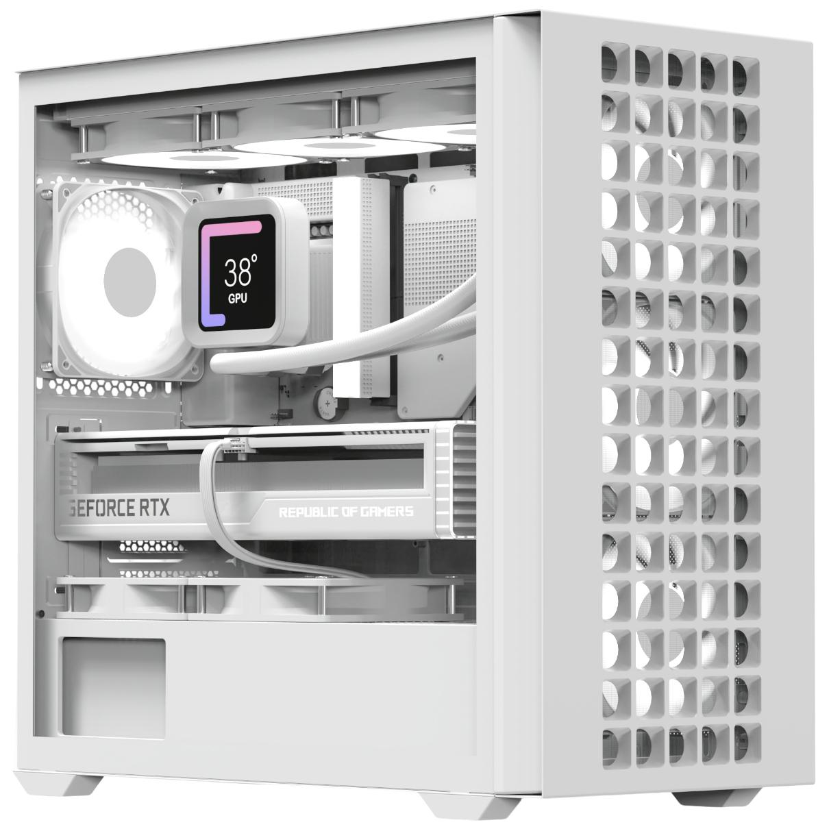 Корпус для ПК AeroCool D302A Mini-Tower no PSU MicroATX/Mini-ITX BTF ARGB White (ACCS-DS04043.21)